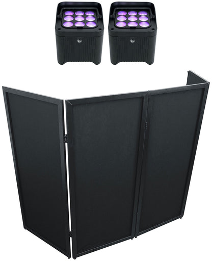 Freedom Par H9 IP Lights + RFSSB Black Facade Bundle