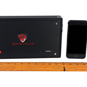 Rockville RXD-T2  Micro Car Audio Class D Amplifier 2400w 2 Channel 2x600W CEA Rated