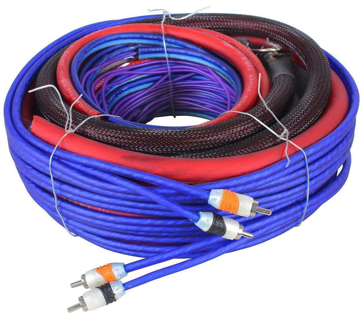 FDA0+4K 0+4 Gauge Dual Amplifier Wiring Kit