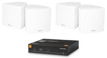 CSA 2120 Commercial Amplifier + (4) 3.5" White Cube Speakers