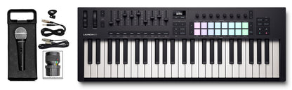 Launchkey 49 MK4 Keyboard Controller + RMC-XLR Microphone