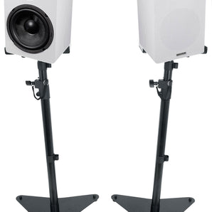 Pair Rockville RockShelf 68W 6.5" Home Bookshelf Speakers+Adjustable Stands