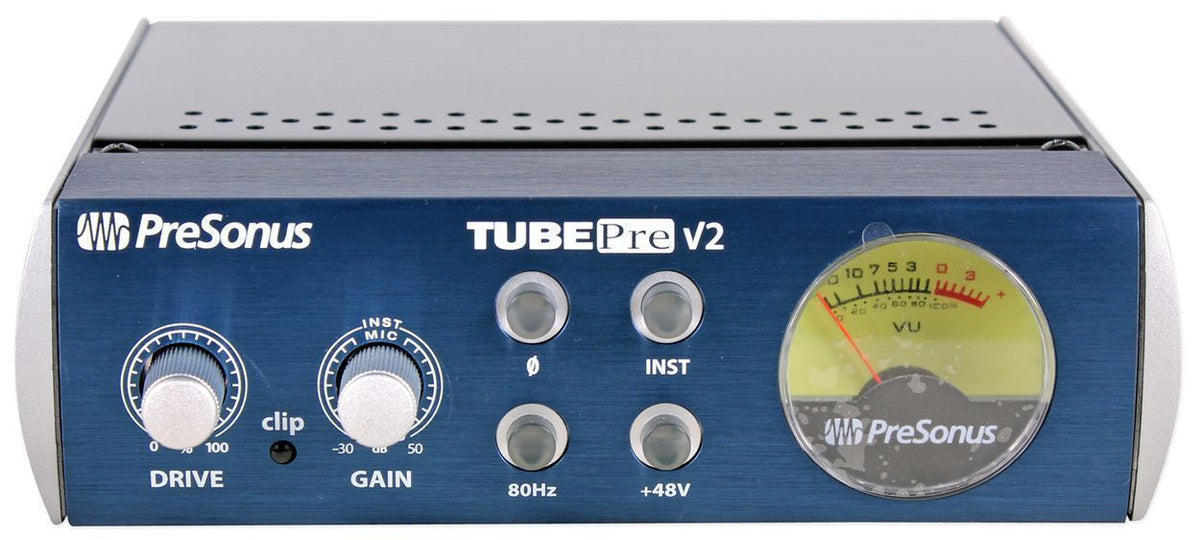 Presonus TubePre V2 Vacuum Tube Preamp + DI Direct Box, For Recording/Live Sound