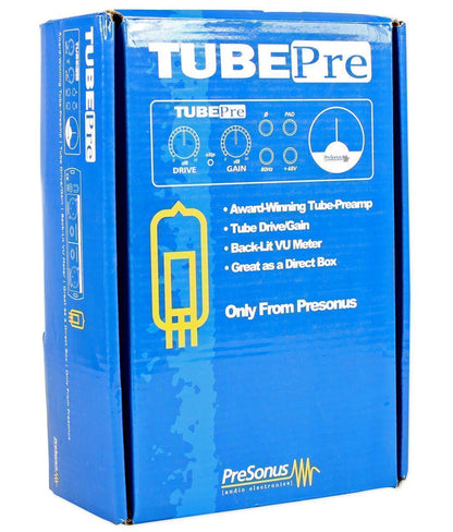 Presonus TubePre V2 Vacuum Tube Preamp + DI Direct Box, For Recording/Live Sound