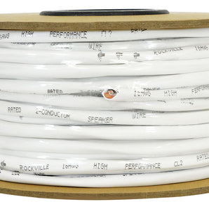 Rockville CL16-100-2 CL2 Rated 16 AWG 100' Speaker Wire In Wall Ceiling 70V 100V