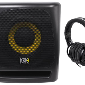 KRK 8S v2 8" 109w Active Studio Subwoofer w/Class D Amp+MDF Enclosure+Headphones