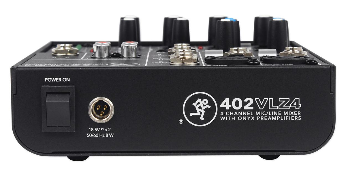 New Mackie 402VLZ4 4-channel Compact Analog Low-Noise Mixer w/ 2 ONYX Preamps