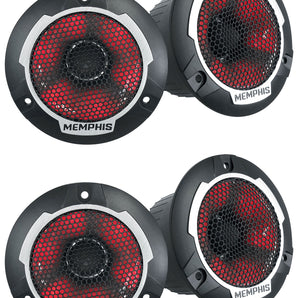 (4) Memphis Audio SRXPTV2 4" 100w RMS Car Pro Tweeters with LED - Efficient