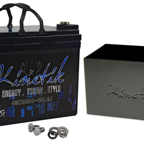 Kinetik HC800-BLU Car Power Cell/Battery 800 Watts + KMS-8 Mounting Sleeve