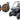 2) 6.5" Roll Cage Roll Bar Tower Speakers for Honda Pioneer+Pods+Orange Grills