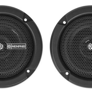 Pair Memphis Audio PRX4 4" 40 Watt 2-Way Car Speakers w/Pivot Tweeters