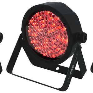 (3) Chauvet DJ SLIMPAR 56 ILS DMX RGB LED Par Wash Up-Lights
