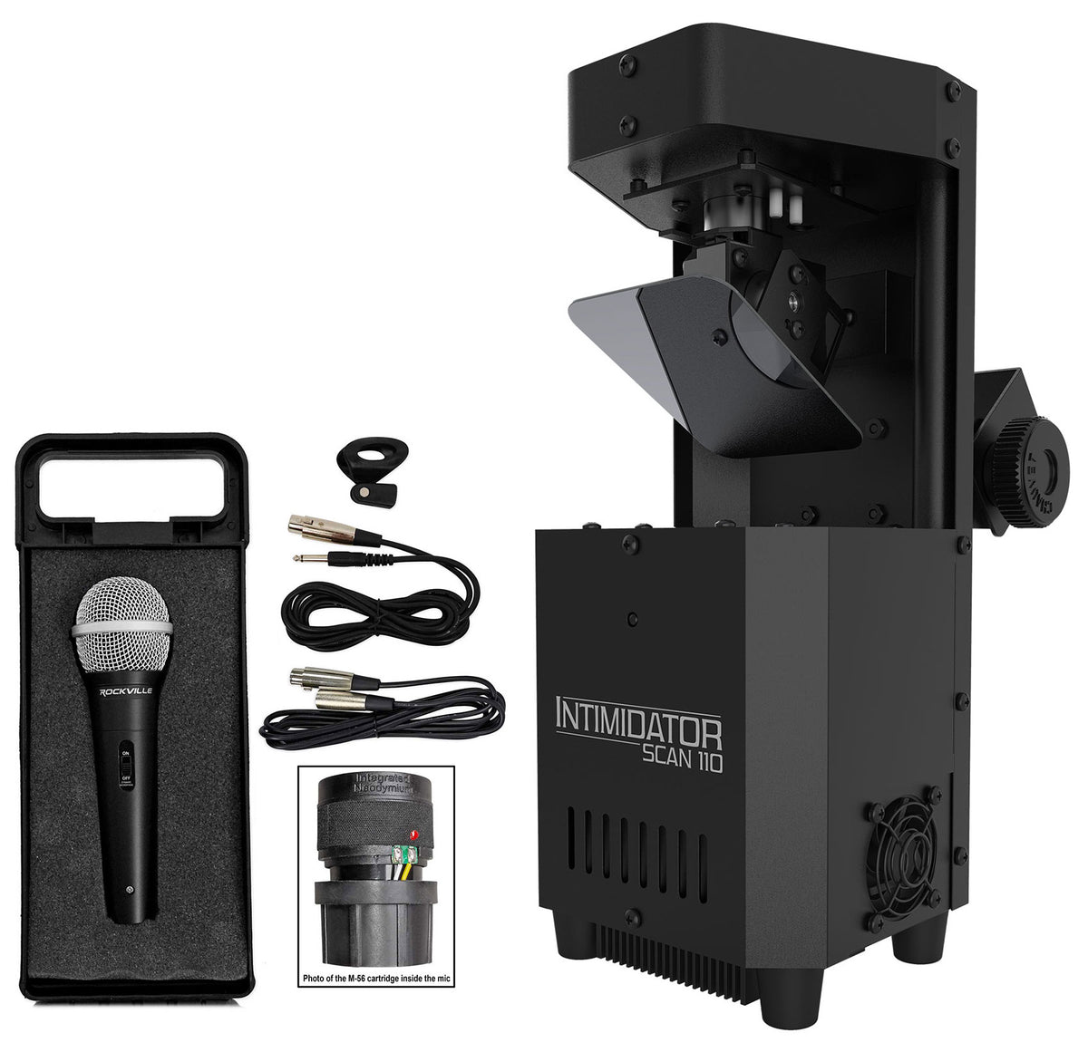 Intimidator Scan 110 LED Scanner + Wired Microphone