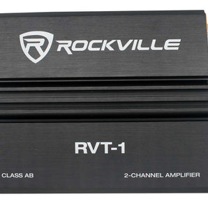 Rockville RVT-1 1000w Peak/250w RMS 2 Channel Car Amplifier Stereo Amp