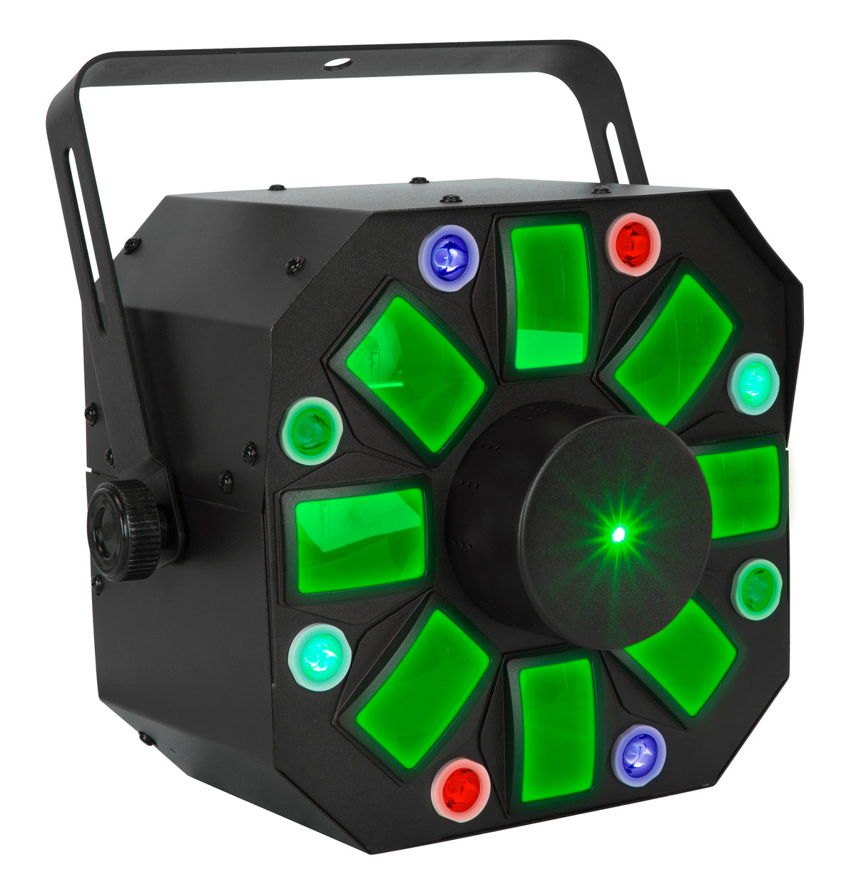 (2) Furious Three RG LED Moonflower/Wash/Laser Effect Lights