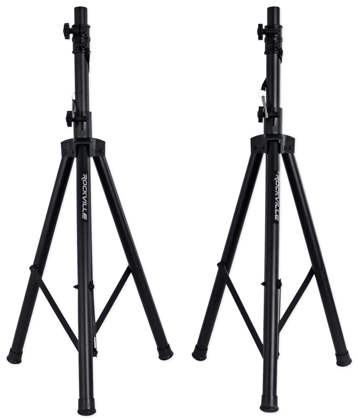 Rockville RPG152K V2 BOX 3 Pair of Tripod DJ PA Speaker Stands With Adjustable Height