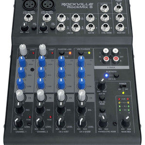 Rockville ROCKMIX USB Computer Recording Interface Mixer w/Compressor+Bluetooth