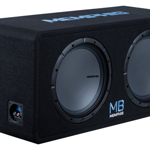 Memphis Audio MBE12D1 MB Dual 12" 1000w Loaded Car Subwoofer+Amplifier+Amp Kit