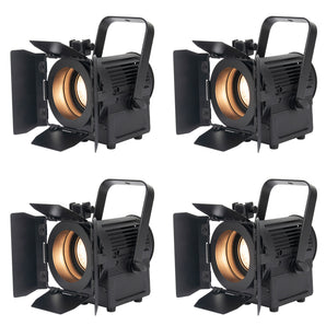 4) American DJ ENCORE FR20 DTW 17 Watt Dim to Warm White LED Fresnel Beam Lights