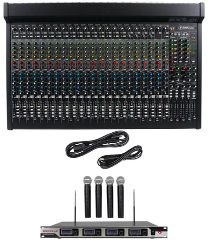 2404VLZ4 24-Channel FX Mixer & Quad VHF Wireless Mic System