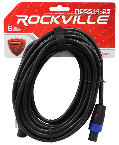 Crown XLi1500 Amplifier + (2) Rockville RSG15.28 Dual-15in Speakers + Cables