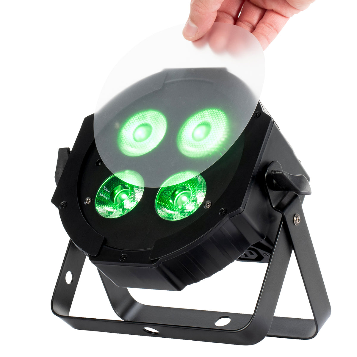 (2) Mega Hex L Par RGBLA+UV LED Wash Lights