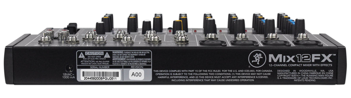 New Mackie Mix12FX 12-Channel Compact Mixer W/FX Proven Performance Built Rugged