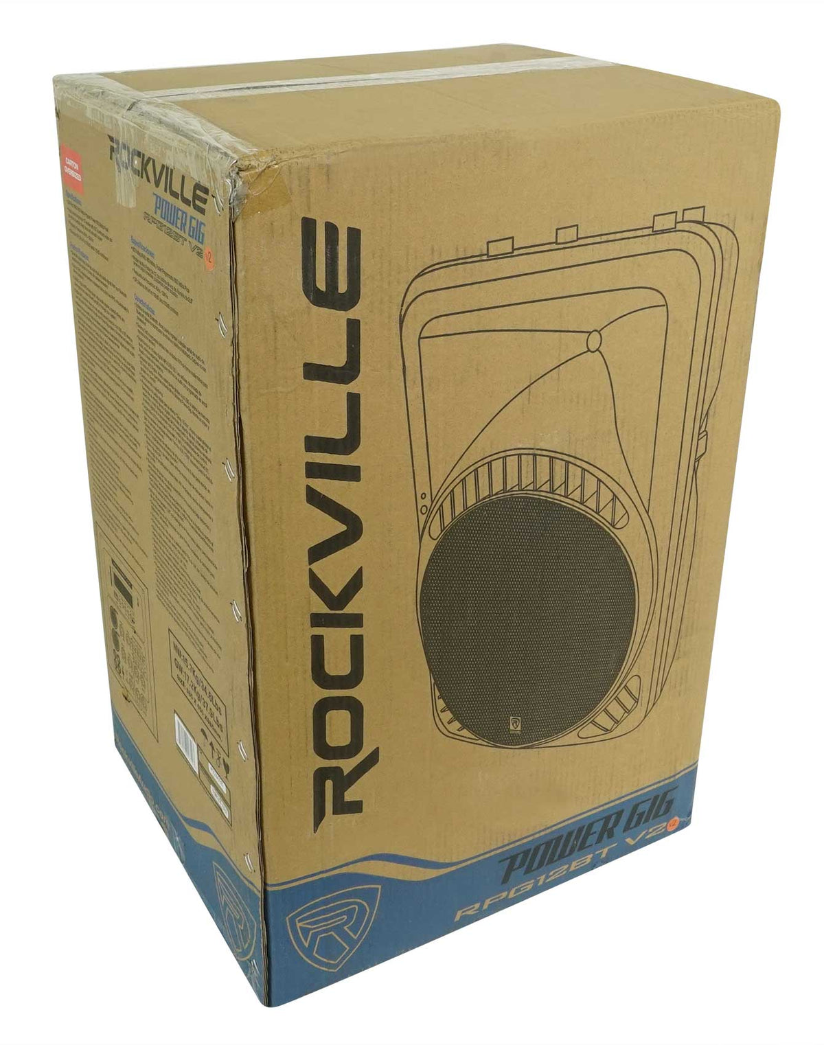 RPG12BT V2 12" Powered 800W DJ PA Speaker w/Bluetooth+Slip Cover