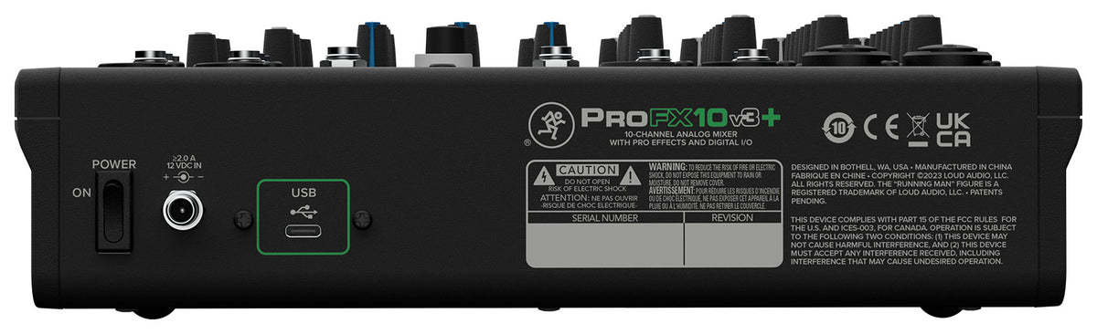 ProFX10v3+ Mixer with Two 20' XLR Cables