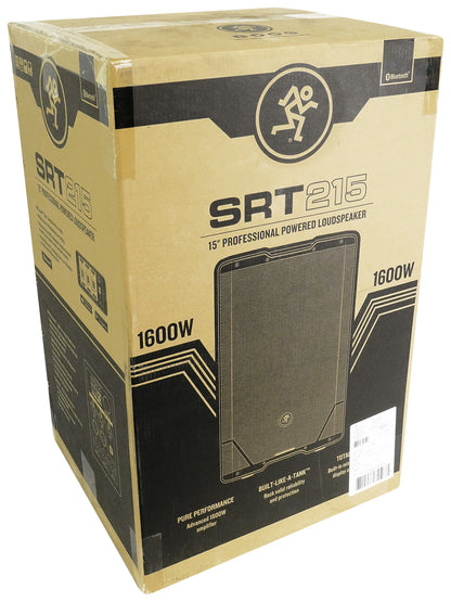 SRT215 15" 1600 Watt Powered Active DJ PA Speaker With Bluetooth & Microphone