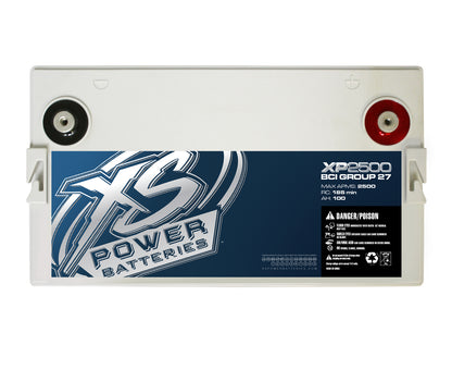 XS Power XP2500 2500 Watt Power Cell Car Audio Battery+Power+Ground Wires
