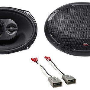 6x9" MTX Factory Deck Or Panel Speaker Replacement For 1996-1998 Honda Civic