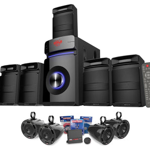 MTX UNI-2-MUDBTRC UTV Audio Kit-Amplifier+Speakers+Bluetooth+Home Theater System