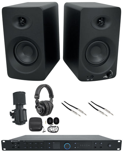 Quantum HD8 Recording Interface + Skylight Mic + PRO-M50 Headphones + ASM4 Monitors