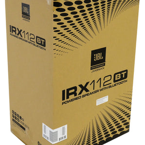 JBL IRX112BT 12" 1300 Watt Powered Active DJ PA Speaker w/ Bluetooth+Slip Cover