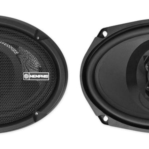 Pair Memphis Audio PRX6902 6x9" Car Speakers w/Pivot Tweeters+Amplifier+Amp Kit