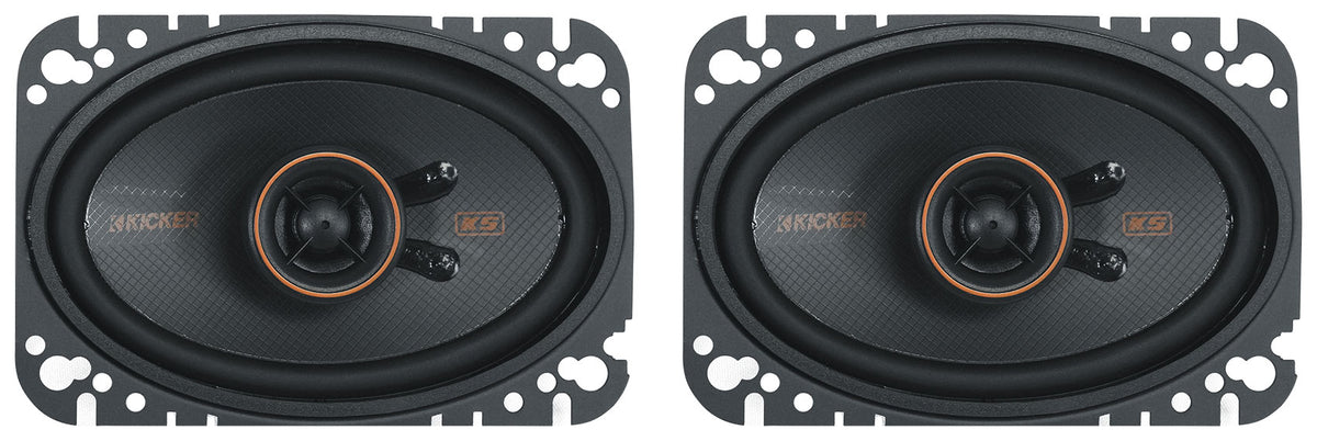 Pair Kicker 51KSC4604 4x6" 75 Watt RMS Car Audio Speakers KSC4604 KSC460