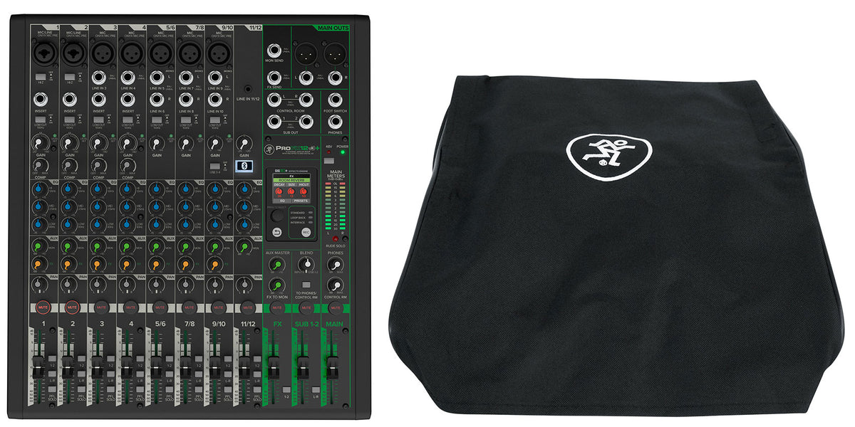 ProFX12v3+ Mixer with Fitted Dust Cover