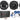 (2) ALPINE S-S65 240 Watt 6.5"+(2) S-S50 5.25" Car Speakers+4-Ch Amplifier+Wires
