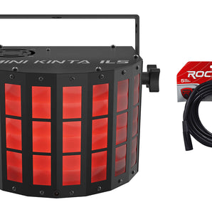 Chauvet DJ Mini Kinta ILS RGBW LED Party/Stage Effect Light D-Fi USB+DMX Cable