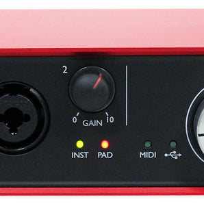 Focusrite SCARLETT 6I6 2ndGen USB Audio Recording Interface+Condenser Mic+Shield