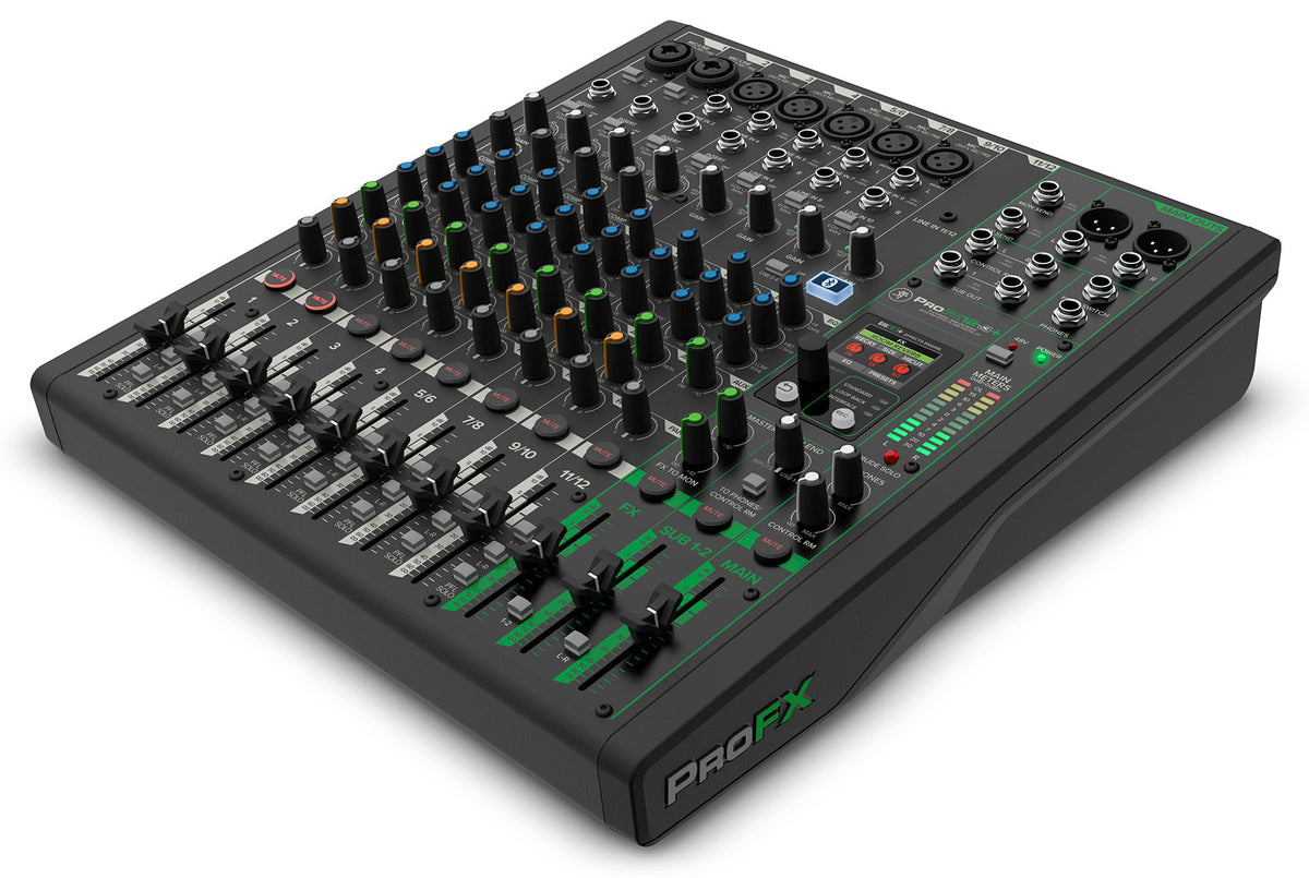 ProFX12v3+ 12-Channel Enhanced Effects Mixer w/USB + (3) Mics