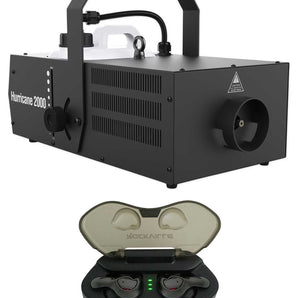 Chauvet DJ Hurricane 2000 DMX Fog Machine Fogger W/ Built-In Timer+Cyberbuds