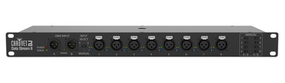 Data Stream 8 DMX Splitter To Distribute+Boost Signals + Backpack