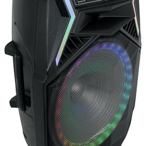 Technical Pro RAINB15 3000w 15" Bluetooth Battery LED DJ Party Speaker+Remote