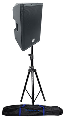 DX12 12" Class D 500w RMS Powered DJ PA Speaker+Hydraulic Stand+Bag