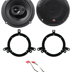 MTX 6.5" Front+Rear Speaker Replacement Kit For 1996-1998 Jeep Grand Cherokee