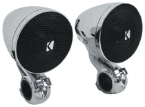(2) Kicker 47PSM32 3" 100w PSM Motorcycle/ATV Handlebar Speakers in Chrome PSM32