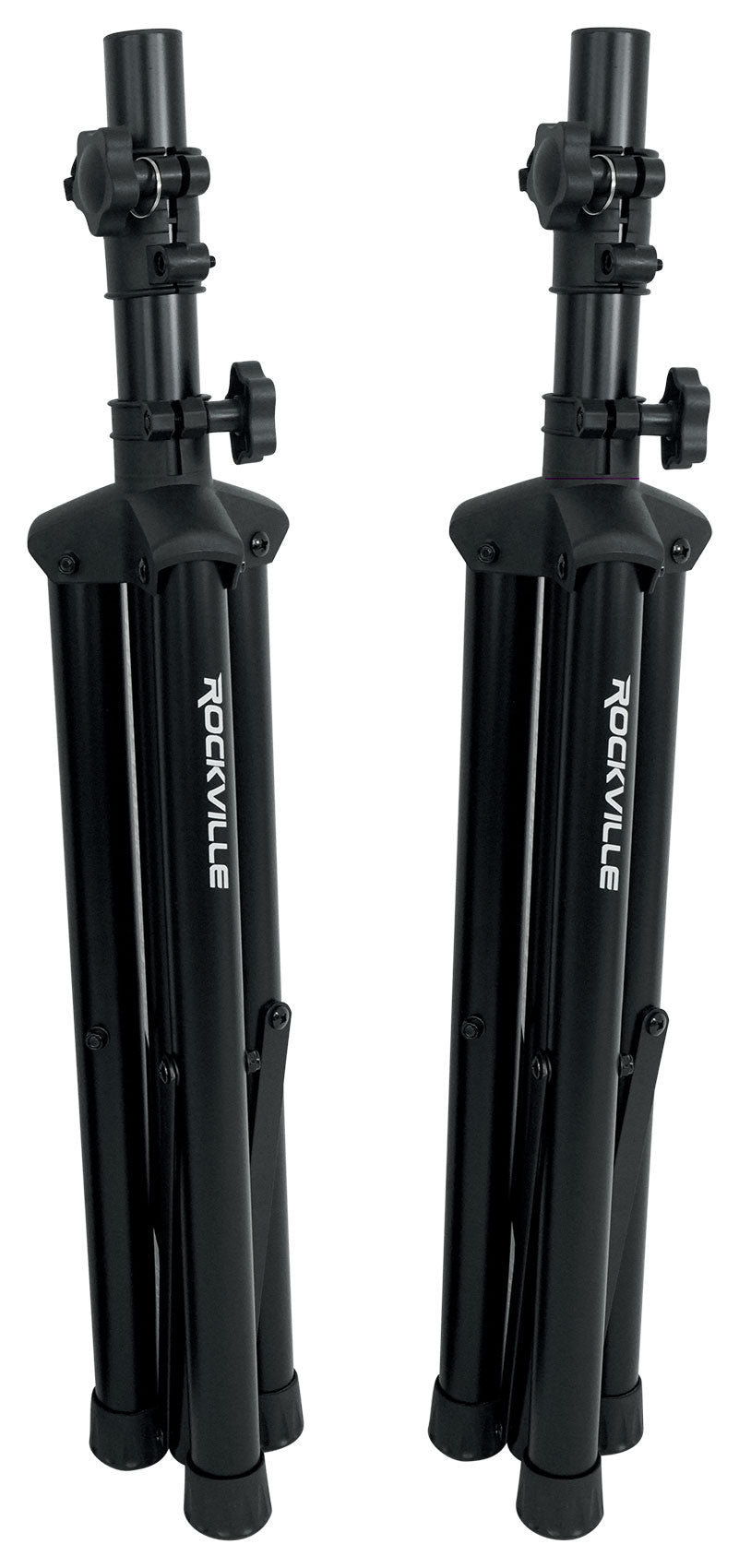 Pair Rockville 10" 800 Watt Passive Pro Audio PA Speakers+2 Stands+2 Metal Mics