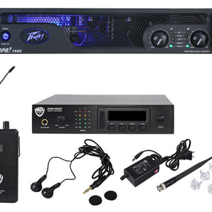 Peavey IPR2 7500 Power Amplifier 7,500 Watt Amp + Nady In-Ear Monitors